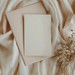 Minimalistiske invitationer til sølvbryllup i neutrale farver med elegant udtryk.